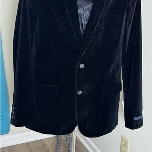 Tommy Hilfiger Classic Black Velvet Blazer